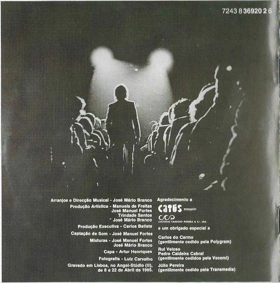 José Mário Branco - - - - - A Noite - - - - - CD