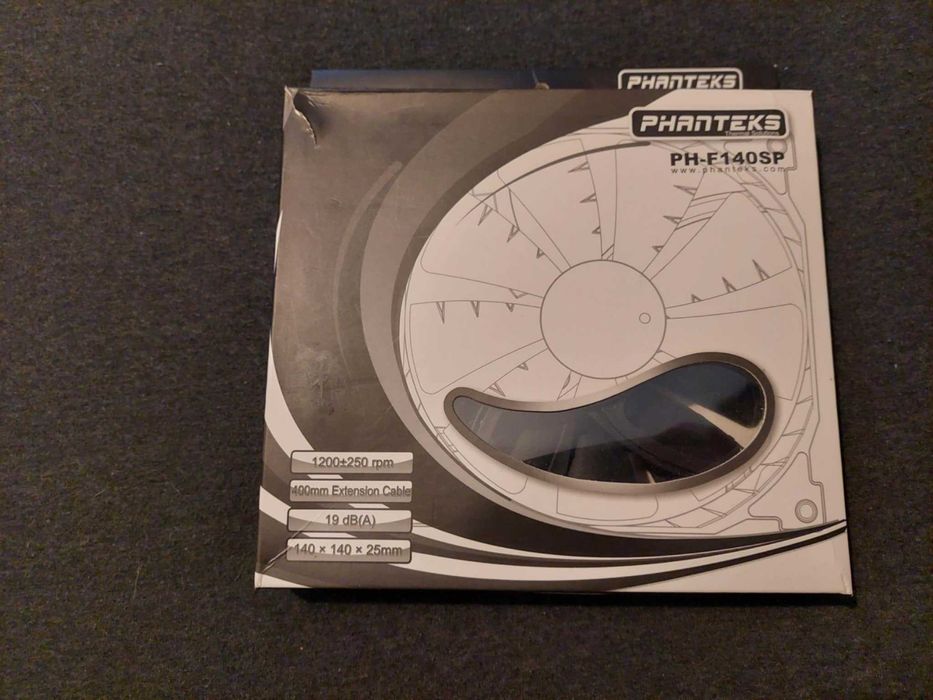 3x Ventoinhas Phanteks F140SP 140mm 1200RPM