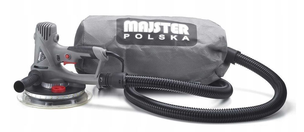 SZLIFIERKA z LED do Gipsu Gładzi Tynków 1800W Worek na pył Zestaw