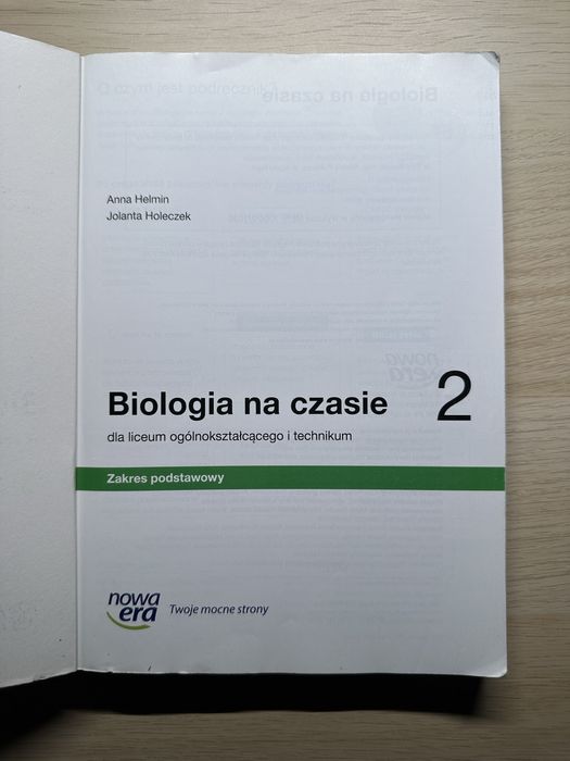Biologia na czasie 2 książka z biologii klasa 2-3