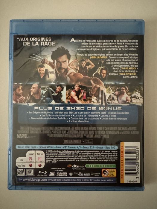 X-Men Origins: Wolverine Bluray & DVD