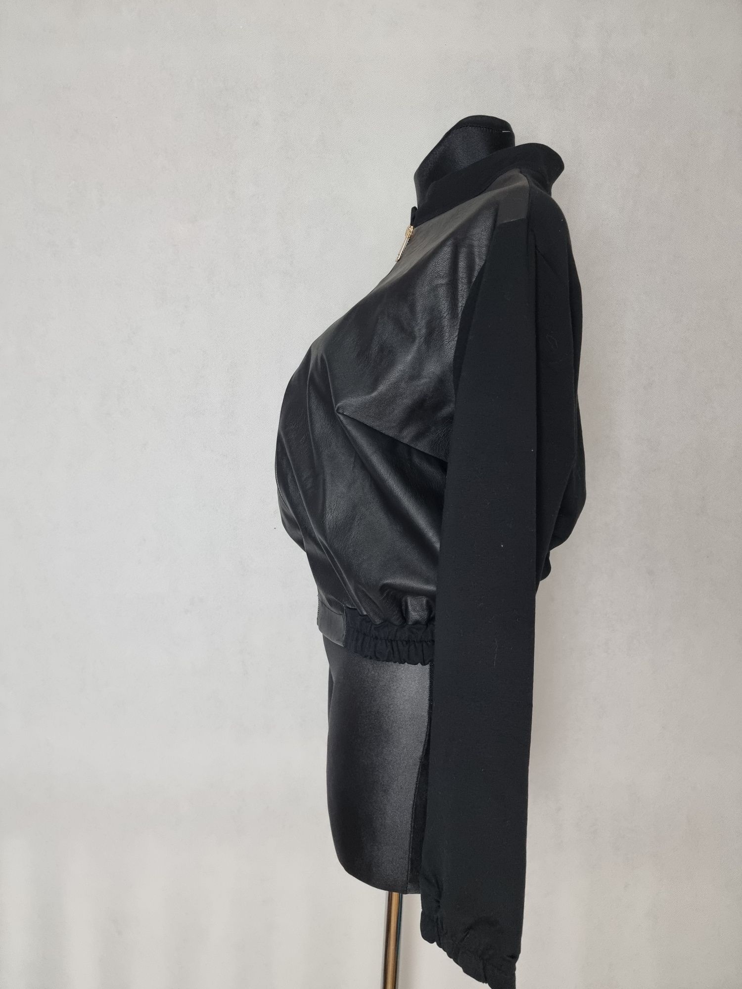 105 My Vogue  Bomberka ekoskórka damska z kotem r.1 s/m Melekmonika85