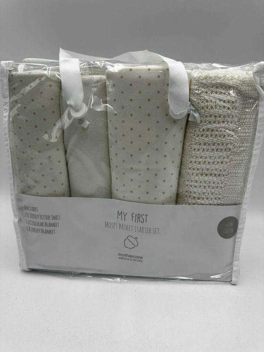 MOTHERCARE 4-częściowy zestaw do spania 2xkocyk 2xprześcieradełko