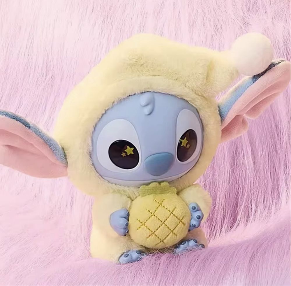 Мʼяка іграшка-брелок Лабубу Стіч (Labubu Stitch). Тренд 2025 року
