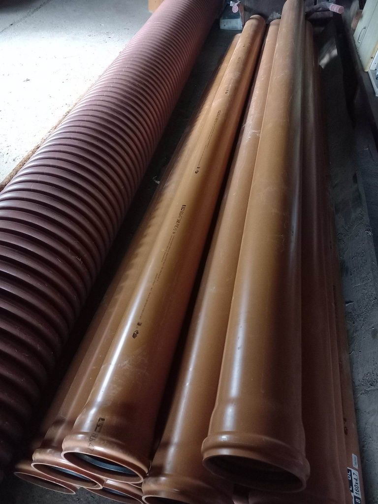 Rury kanalizacyjne PVC 160 sn8 kaczmarek 3m rura karbowana 400 6m