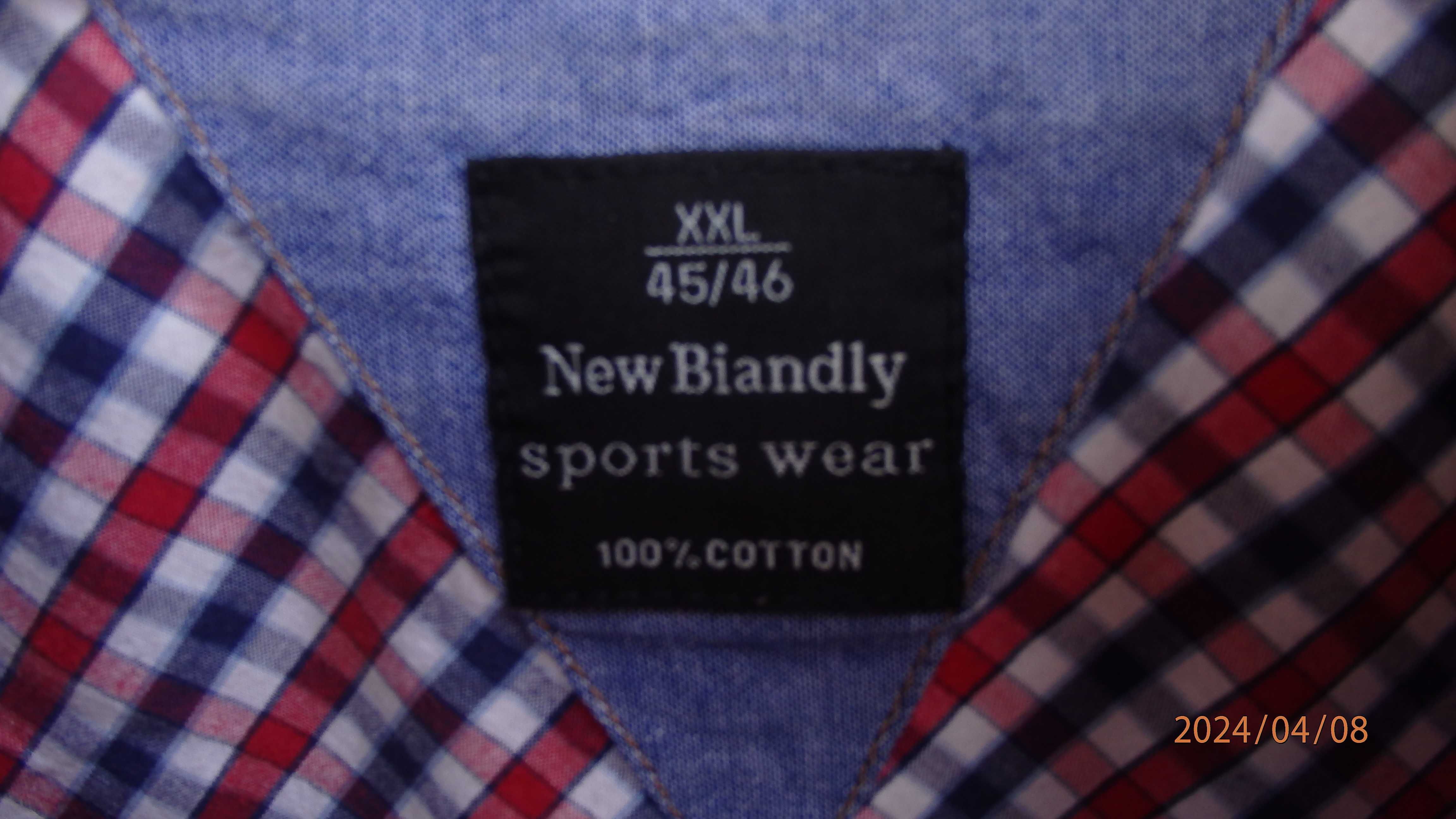 Koszula męska sportowa firmy New Biandly XXL (45/46)
