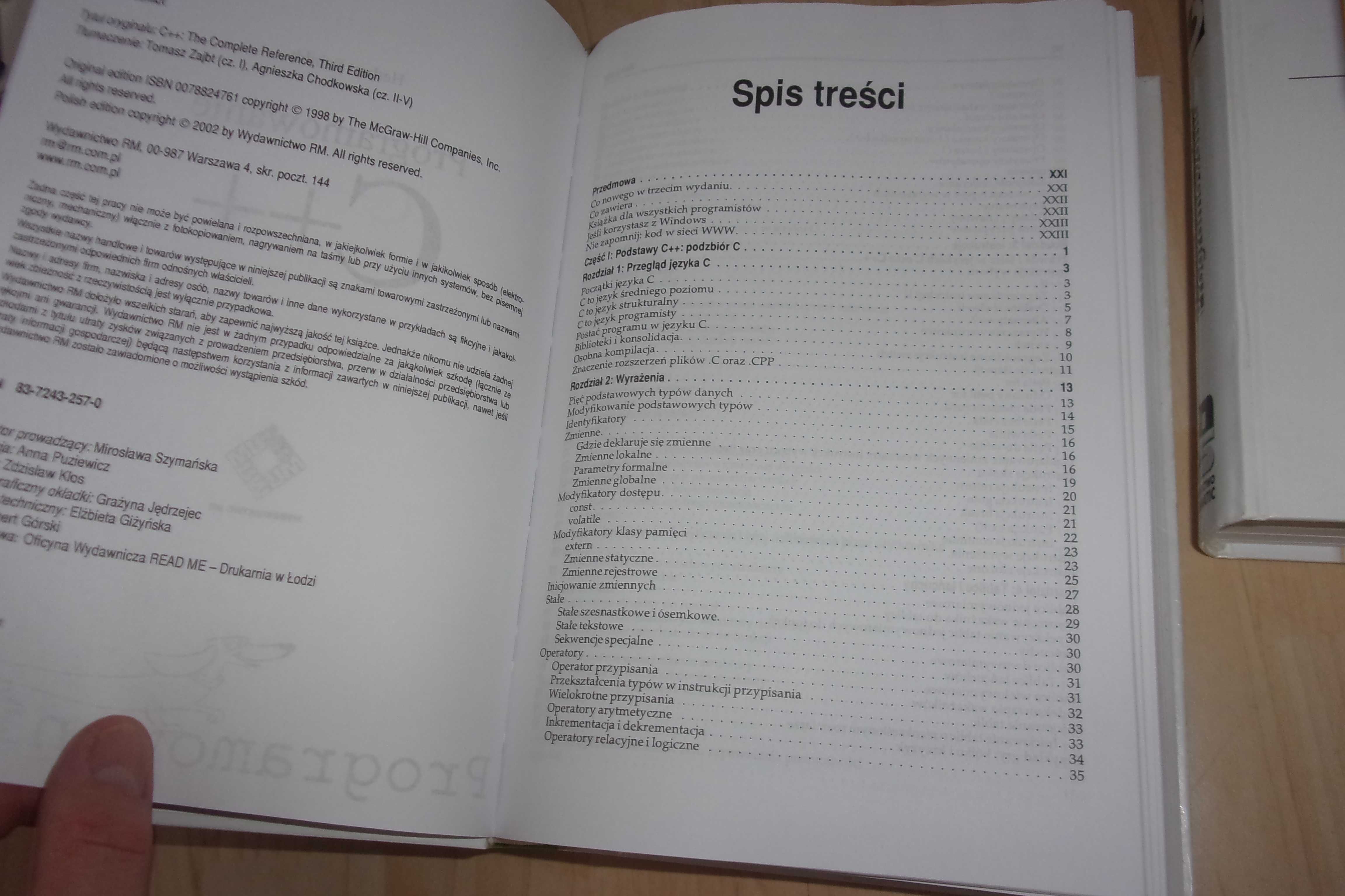 szkoła programowania C Prata Schildt w tonacji c++ savitch