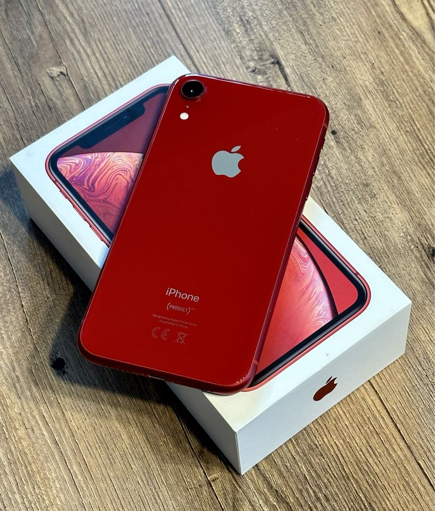 iPhone Xr Red Idealny oryginalny ekran. Nigdy nie otwierany.