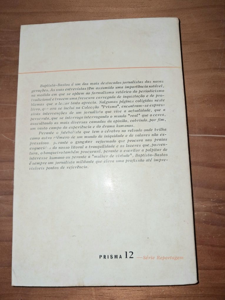 Livro As Palavras dos Outros Baptista Bastos