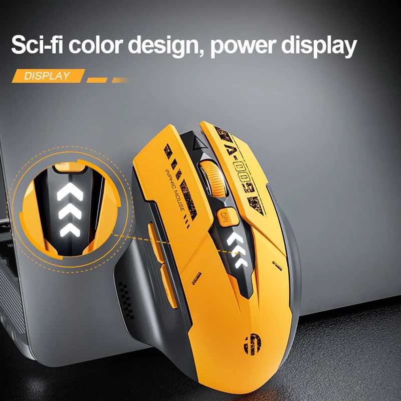 Mysz gamingowa inphic A9 Bumblebee - radio / bluetooth - 800, 2400 dpi