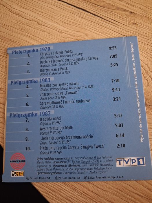 Płyta CD papież nadziei i bądźcie solidarni