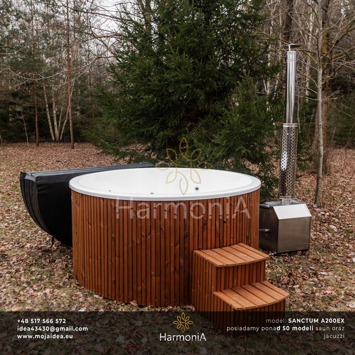 jacuzzi, balia ogrodowa, AKRYLOWE, hydromasaż, aero LED transport FULL