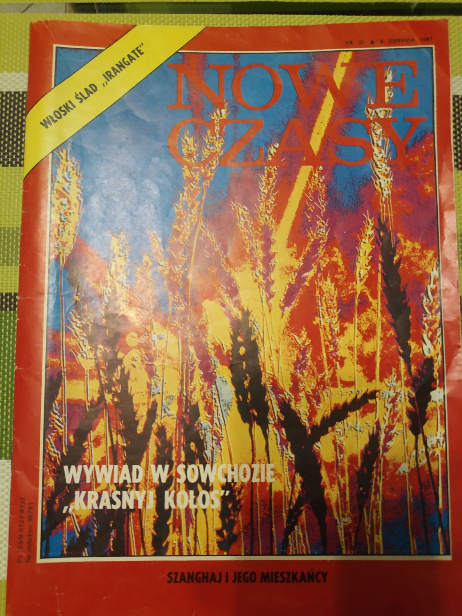 Nowe czasy tygodnik polityczny nr 32 8 sierpnia 1987 Prl gazeta