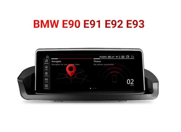 NOWE Radio Android 8rdzeni Qualcomm 8/128GB iDrive BMW E90E91E92E93