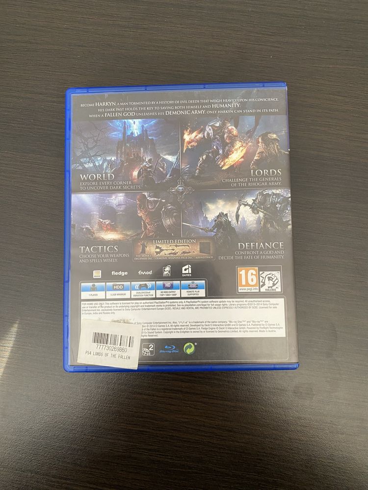 PS4 Lords of The Fallen