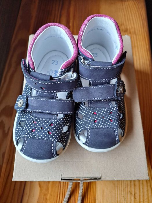 NOWE profilaktyczne letnie buty dziecięce BARTEK BABY niebieskie