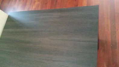 Stół w kolorze wenge AJPI BRW - złożony, nowy, niewużywany