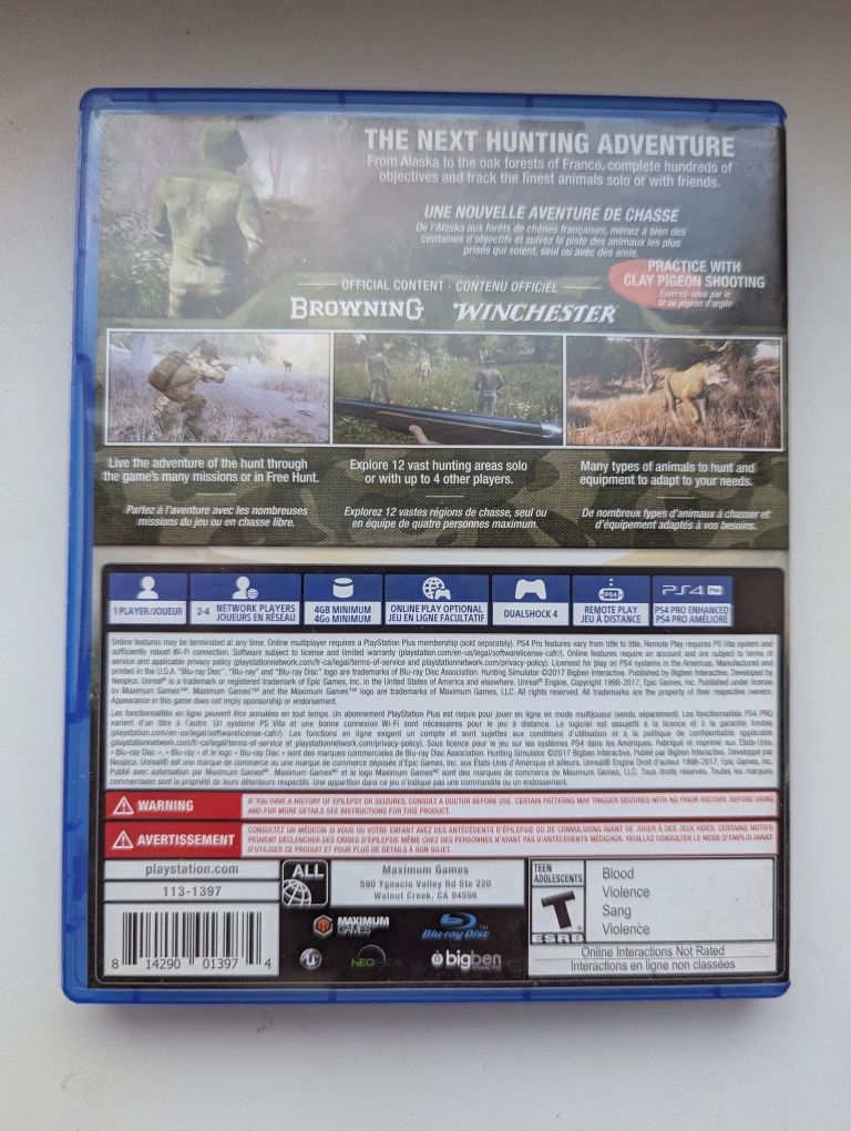 Hunting simulator ігри игры диски на PS4 PS5