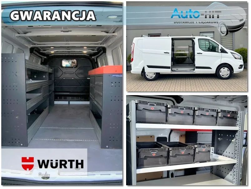 Ford Transit  Custom L2H1 Długi Klima 2.0TDCI 130KM Warsztat Würth Bagażnik 2021r
