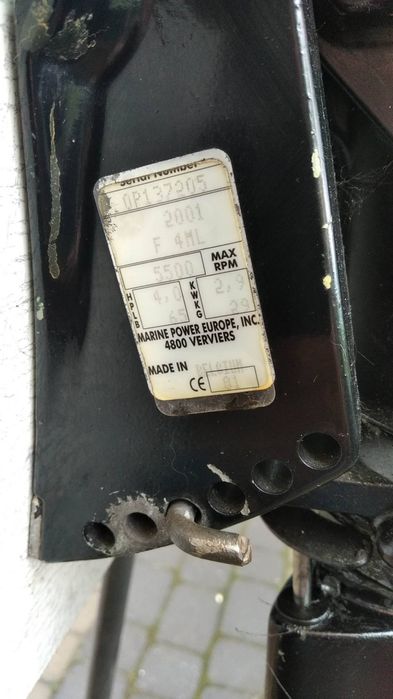 Лодочный мотор Mercury F4ML 2001 год 4 така Бельгия