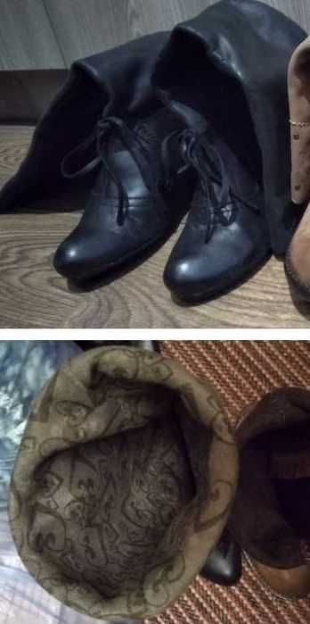 Кожаные ковбойские сапоги казаки 35-36 деми ковбойські чоботи