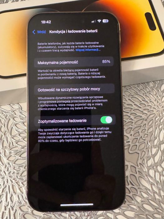 Iphone 14 pro 128 gb zloty