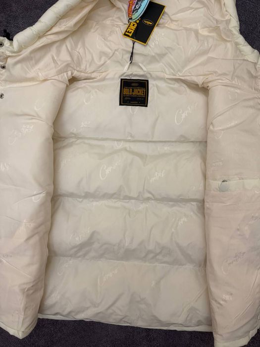 Corteiz Bolo Puffer Jacket  White