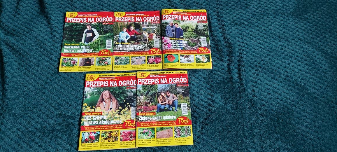 Przepis na Ogród czasopismo magazyn ogrodniczy 5 szt