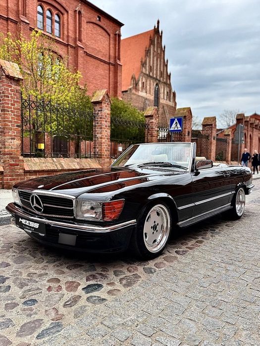 Mercedes-Benz SL Mercedes560SL 1988 | AMG | Lakier 040 Black | Beżowe wnętrze
