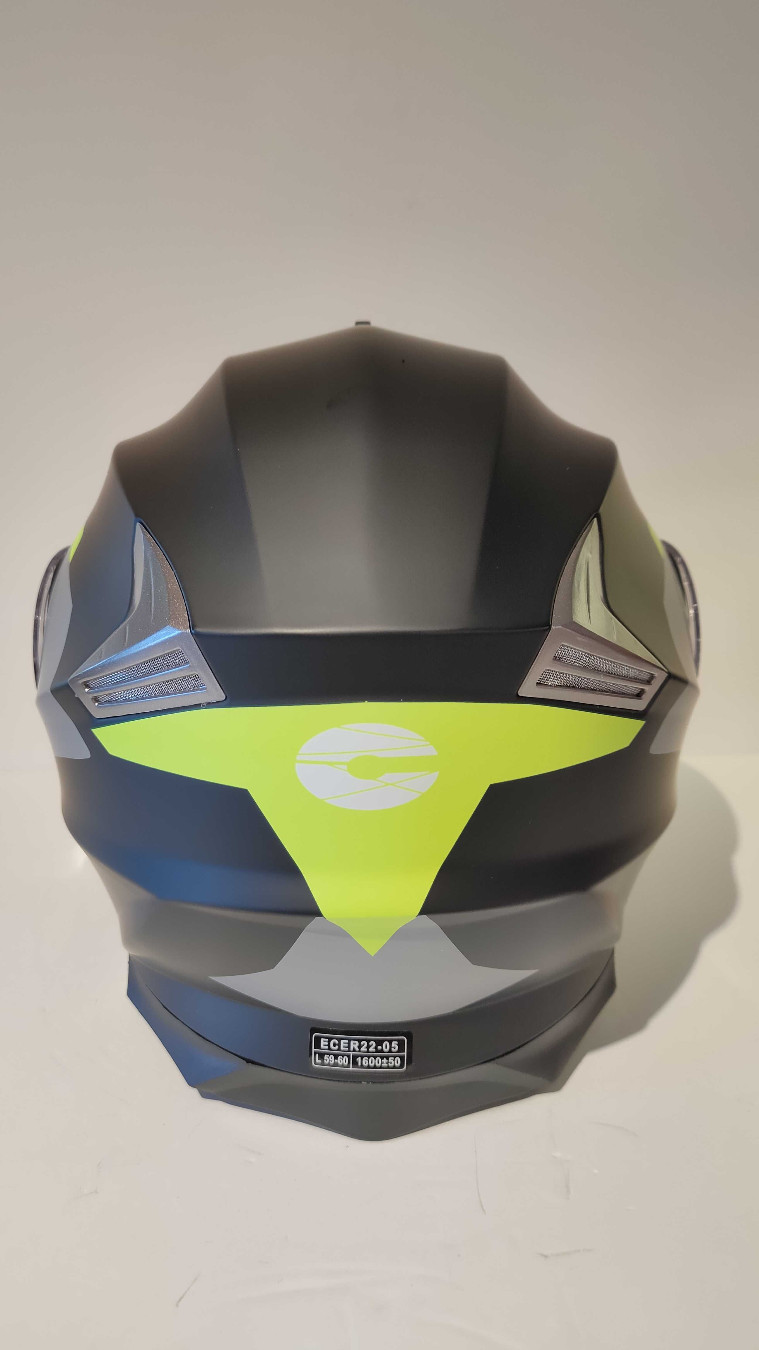 Capacete modular mota scooter novo