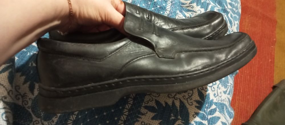 Срочно Туфли мужские черные мида кожа 45р как новые