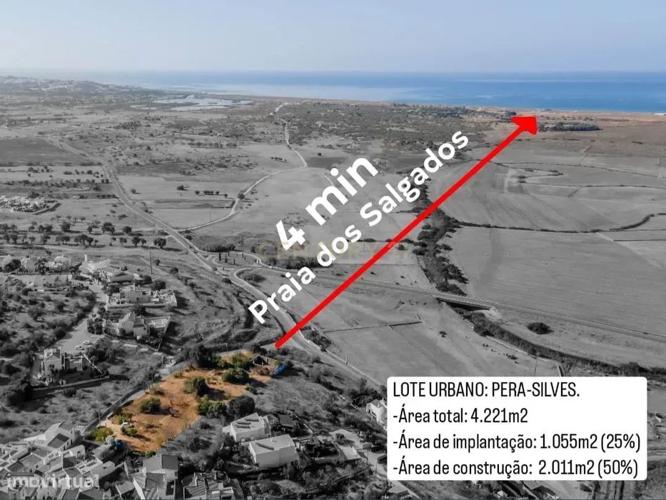 Terreno Vista Mar | Construção Possível 2.011M2  | | Pera Sul - Silves