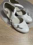 Buty komunijne lakierki biale