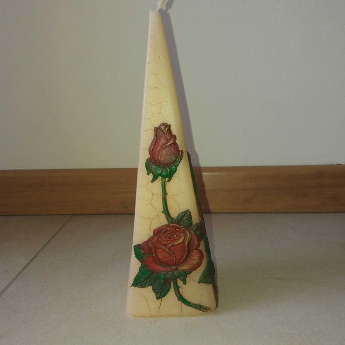 Świeca ozdobna dekoracyjna 2 sztuki