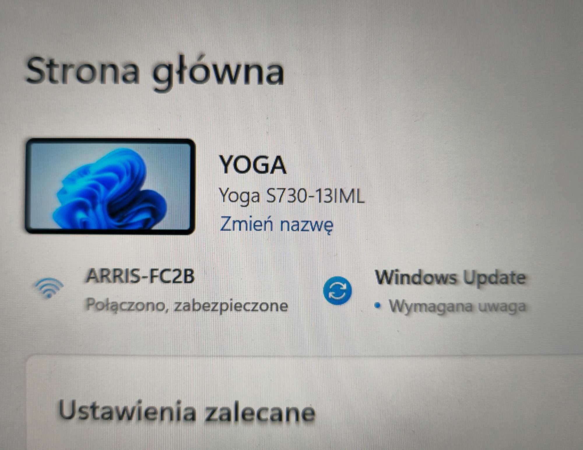 Laptop Lenovo Yoga S730 - piszczy wentylator!