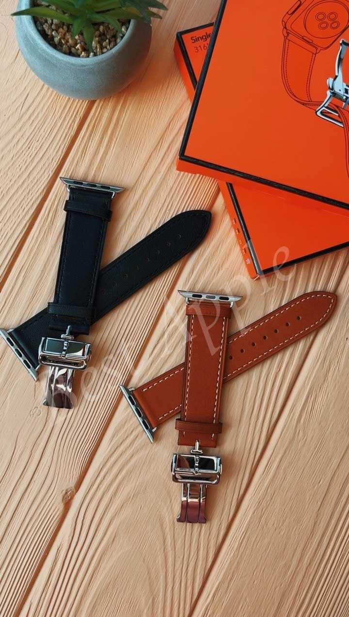 Кожаный Ремешок Single Tour Hermes Deployment Buckle,Apple Watch 38/42