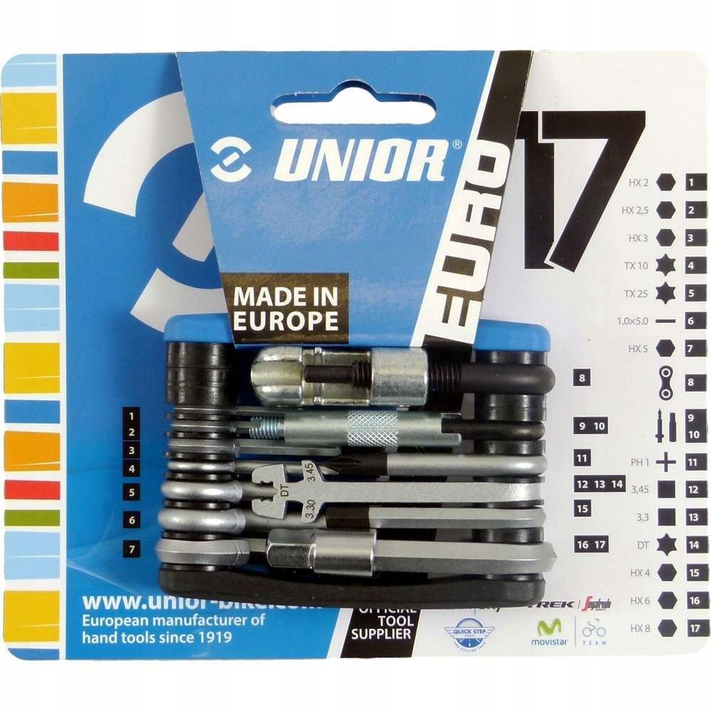 Multitool Zestaw Kluczy UNIOR Euro17 ze skuwaczem