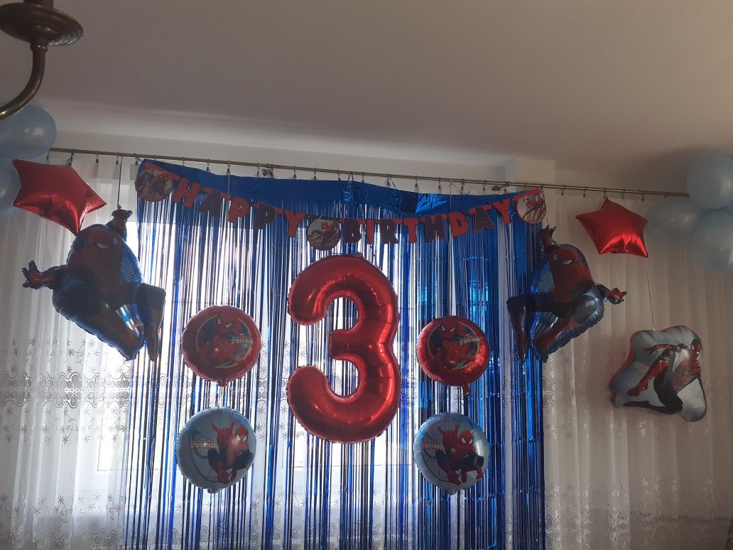 Balony Spiderman na 3 urodziny