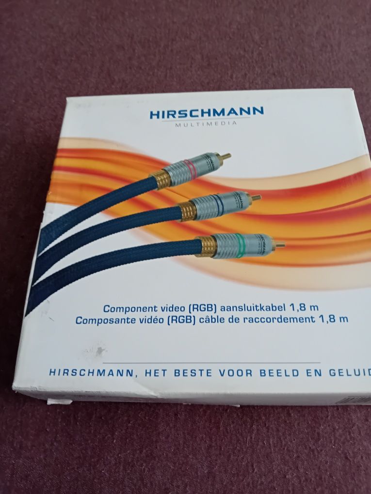 Kabel Component Video RGB Hirschmann 1,8m Nowy