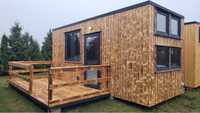 Domek Tiny House z tarasem , wyposazony Nowy
