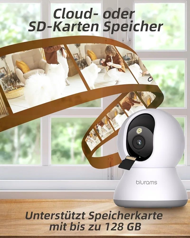 Wewnętrzna kamera monitorująca blurams 2K WiFi 360°