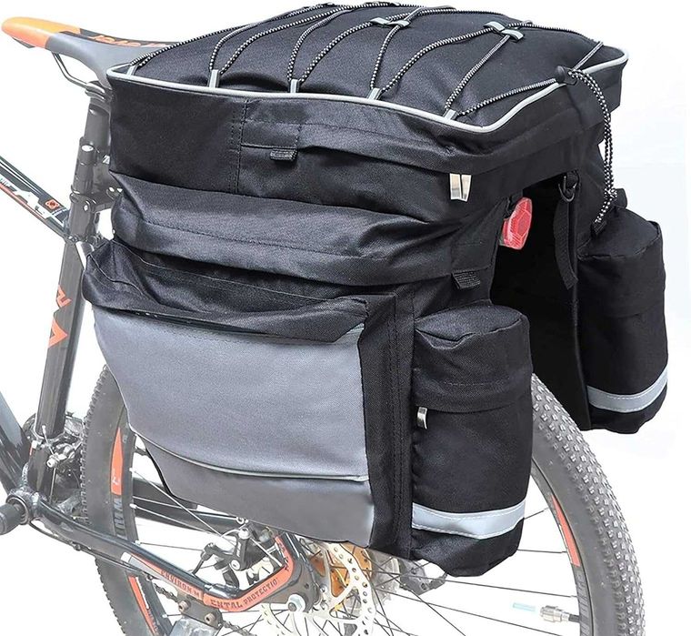 DUŻA Torba Rowerowa SAKWA na BAGAŻNIK Kieszenie na bidon 75L XXL