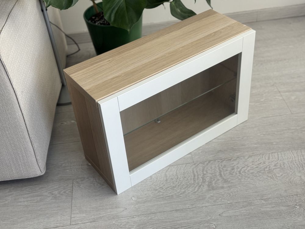 3x front SINDVIK Drzwi szklane, białe, szklane 60x38 cm ikea besta