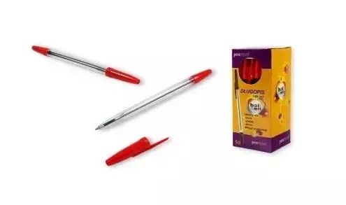 Długopis czerwony (50szt). Penword. Nowy Produkt