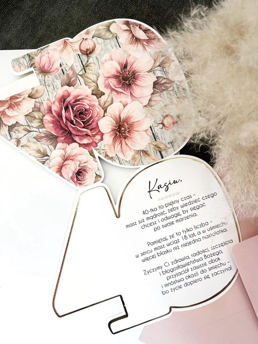 Kartka okolicznościowa na 40 urodziny