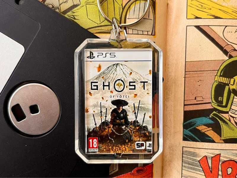 Brelok gaming Ghost of Yotei - mini okładka gry PS5