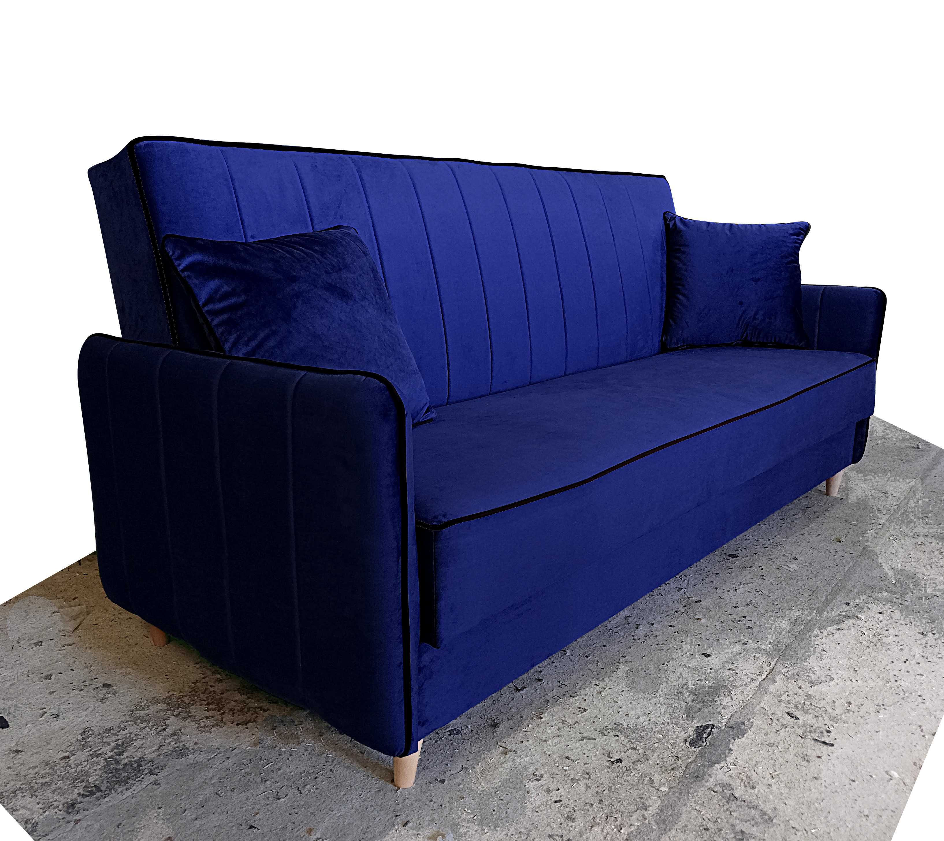Wersalka Sofa Rozkładana Paris pojemnik na pościel poduszki