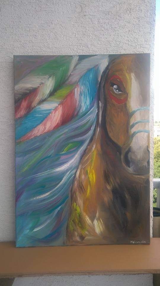 Obraz olejny Koń
