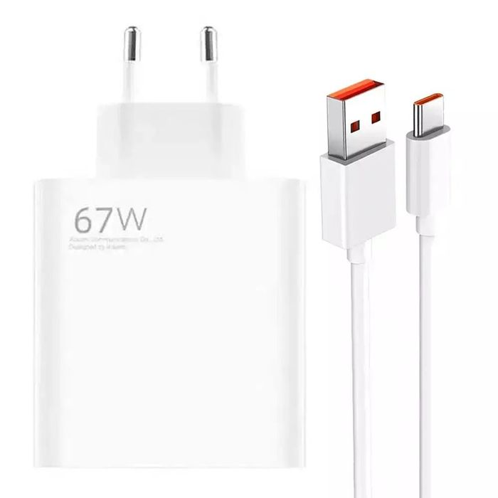 Мережевий зарядний пристрій для Xiaomi Mi 67W 2in1 USB & l Type-C