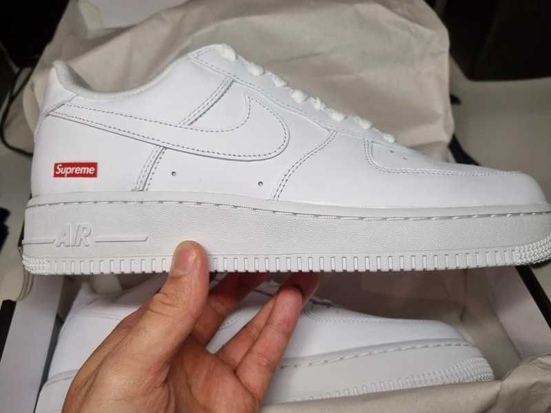 Dowód zakupu\Autentyzm*air NikeForce1Supreme Biały UnisexTrampki 38